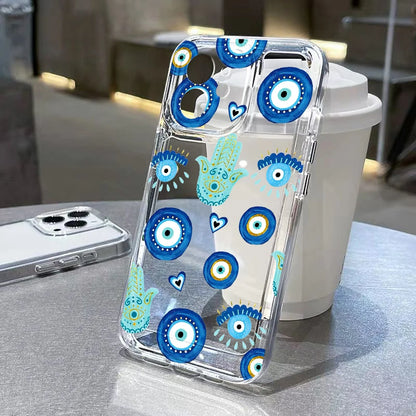 Blue Evil Eye phone cover
