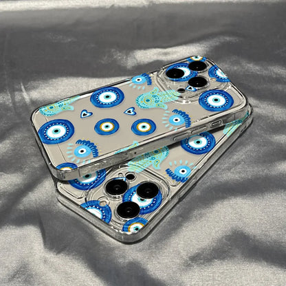 Blue Evil Eye silicone case
