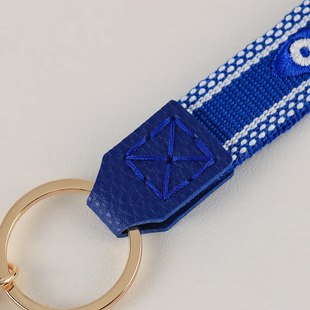 Compact Evil Eye keychain
