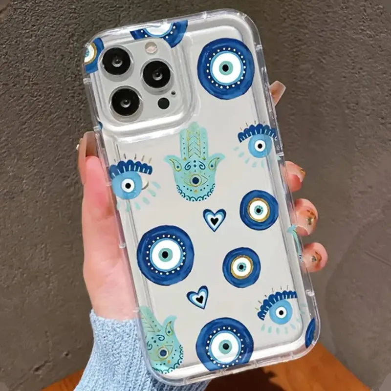 Evil Eye design clear case iPhone
