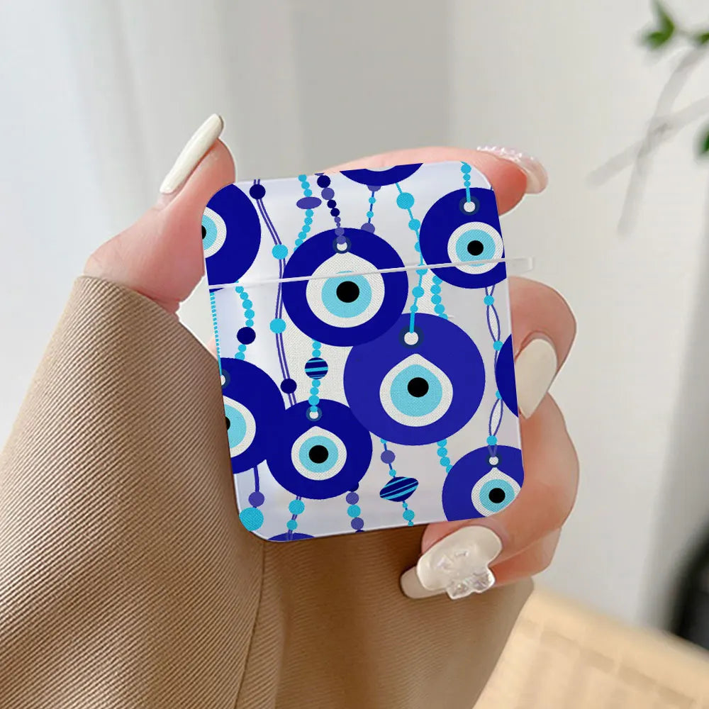 Protective Slim Evil Eye Earphone Case for AirPods with Luxury Design and TPU Material