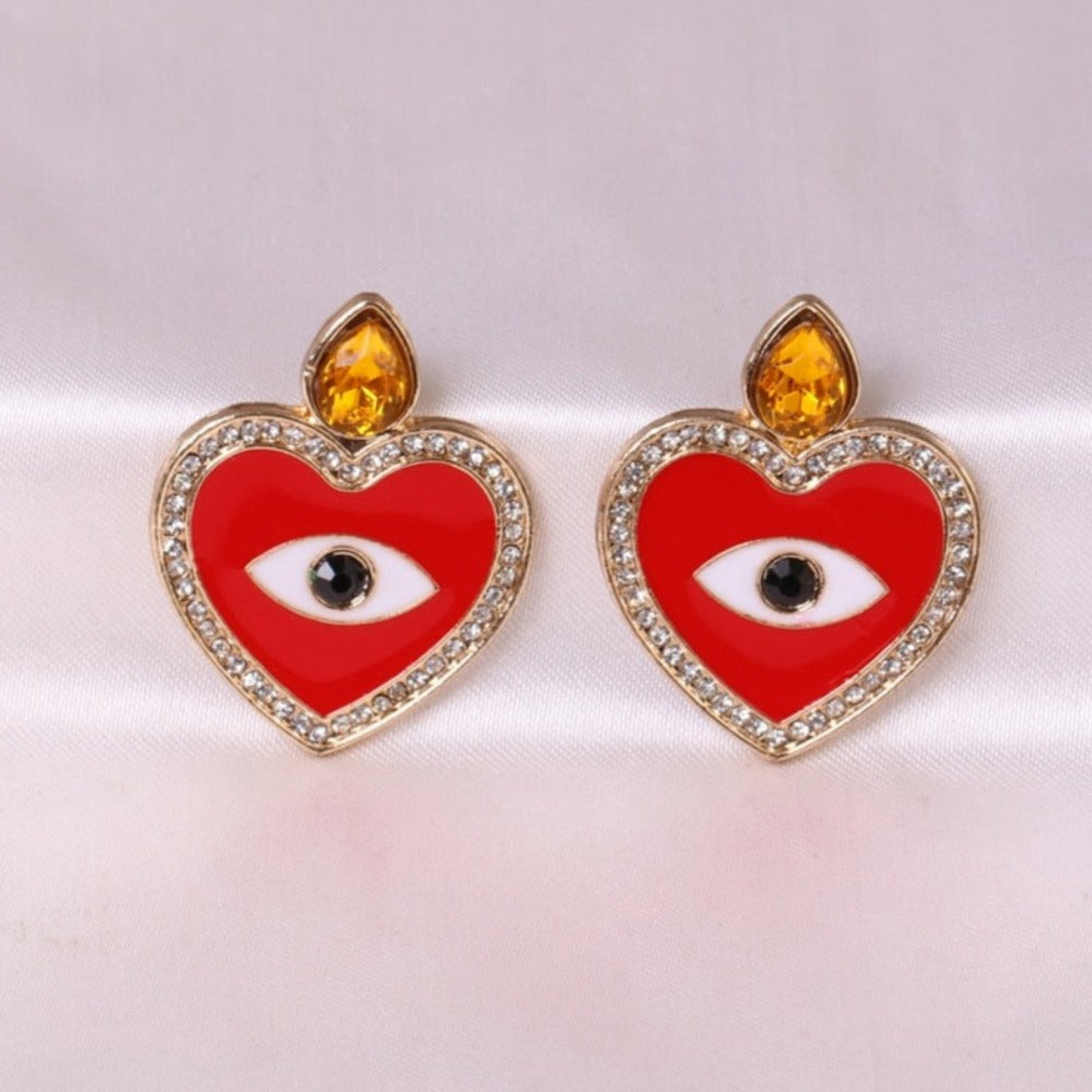 Red Ethnic Earrings