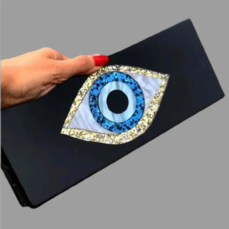 Elegant Evil Eye clutch