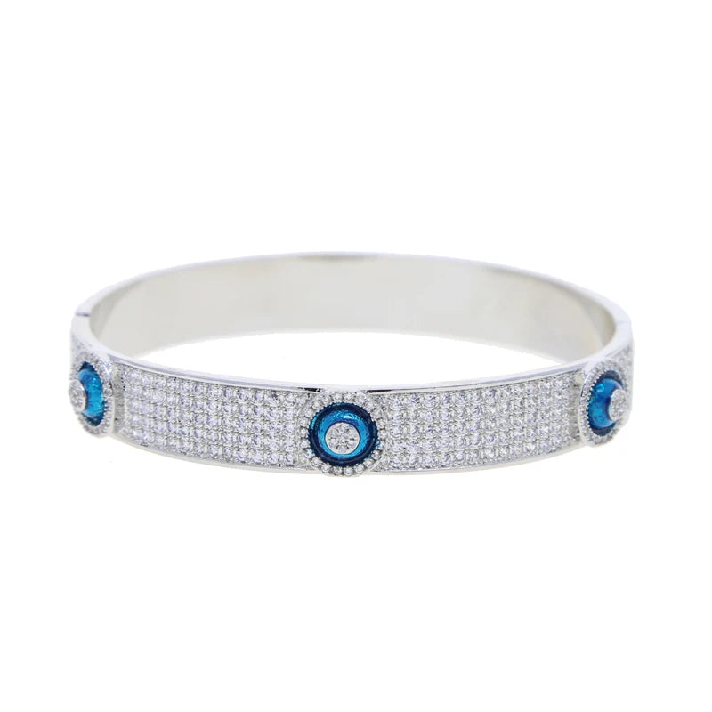 Micro Pave Evil Eye Bracelet