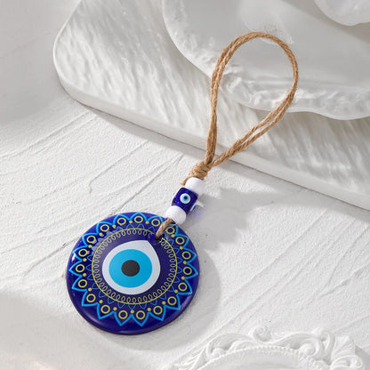 Rustic Evil Eye keychain
