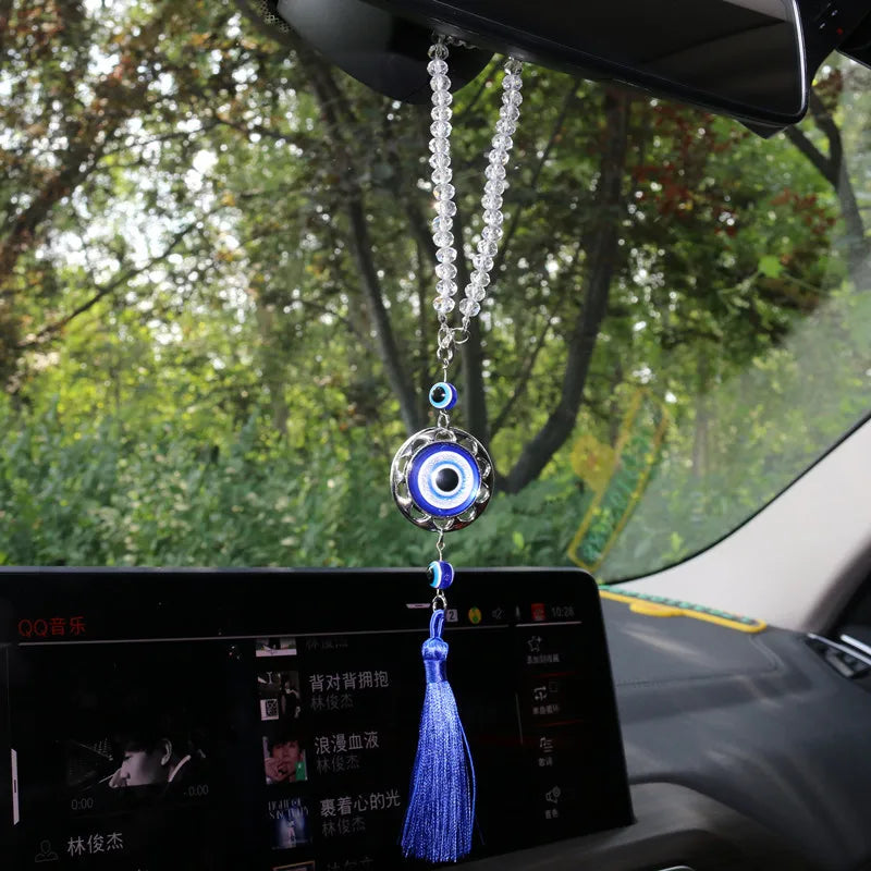 Crystal Evil Eye rearview pendant
