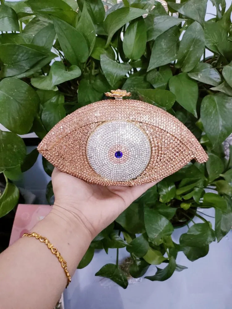 Evil Eye bridal clutch