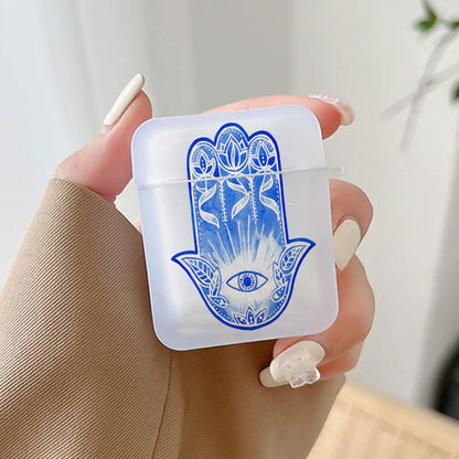 Protective Slim Evil Eye Earphone Case for AirPods with Luxury Design and TPU Material