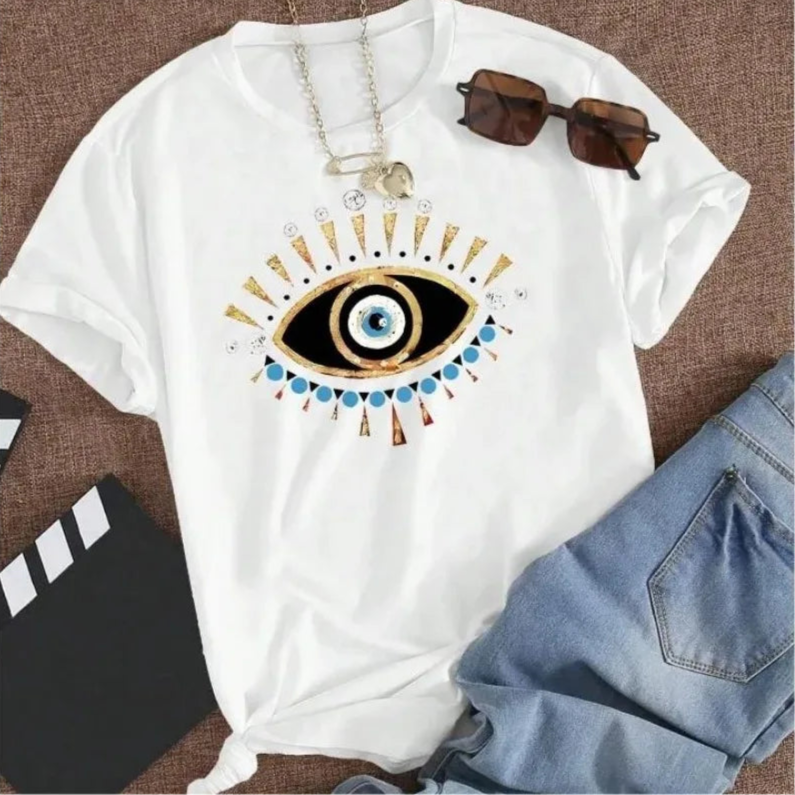 Relaxed fit Evil Eye shirt