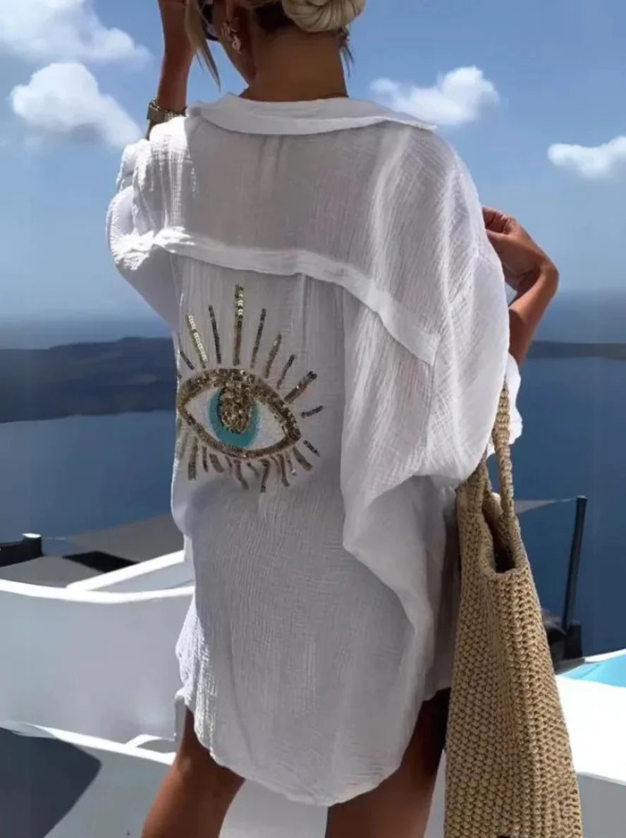 Lightweight Evil Eye top