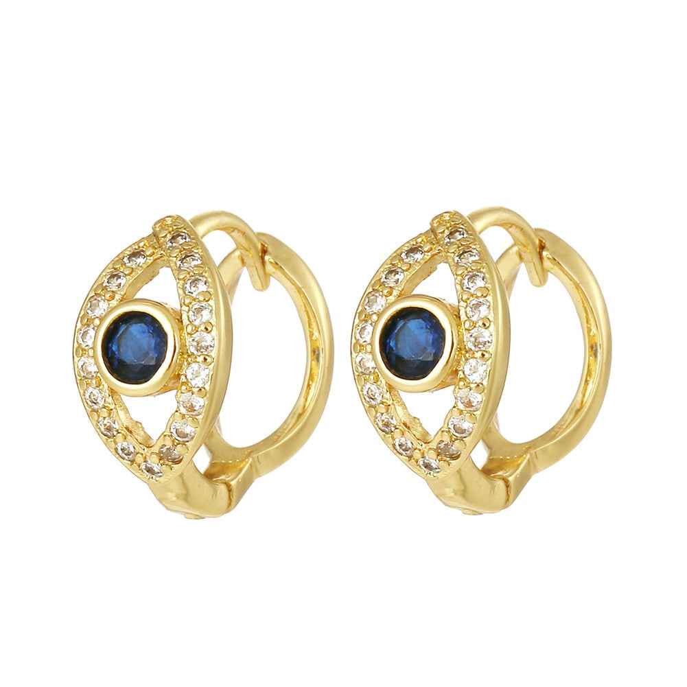 Evil Eye Hoop Earrings