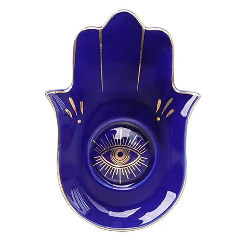 Compact Evil Eye plate for jewelry
