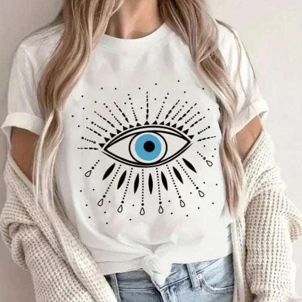 Summer fashion Evil Eye tee