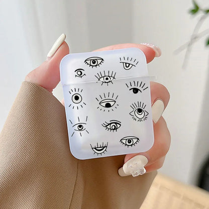 Protective Slim Evil Eye Earphone Case for AirPods with Luxury Design and TPU Material