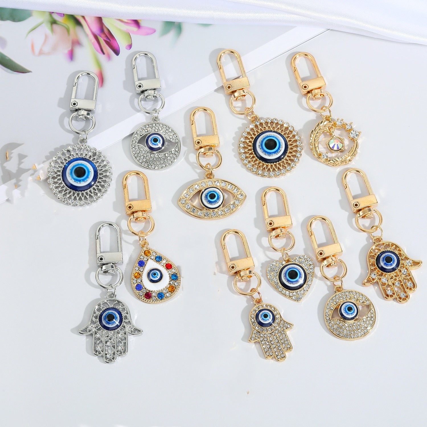 Turkish Evil Eye Keychain