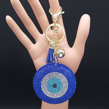 Women's Crystal Keychain Ring