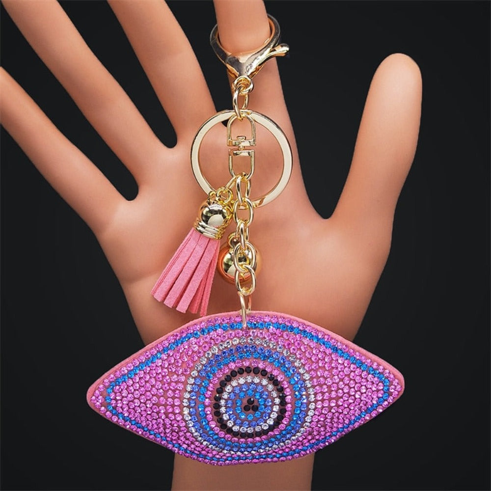 Women's Crystal Keychain Ring