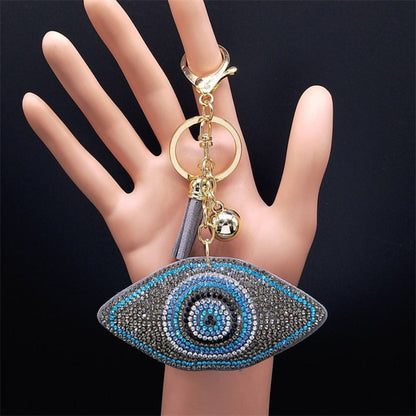 Women's Crystal Keychain Ring