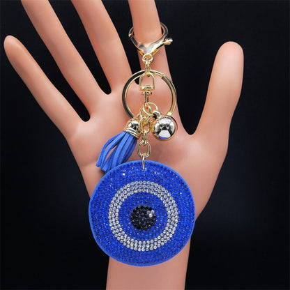 Women's Crystal Keychain Ring