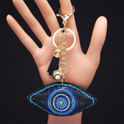 Women's Crystal Keychain Ring