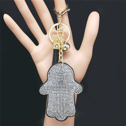 Women's Crystal Keychain Ring