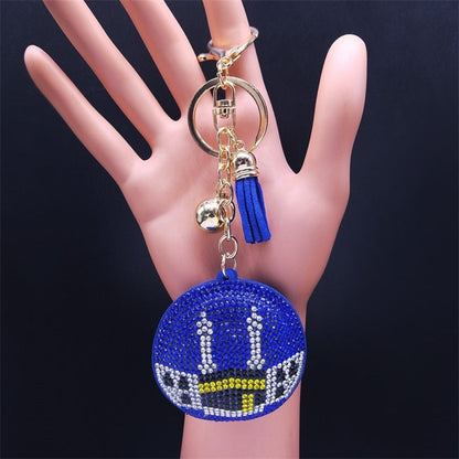 Women's Crystal Keychain Ring