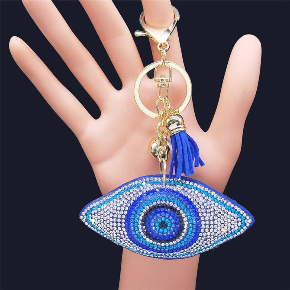 Women's Crystal Keychain Ring