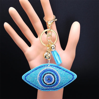 Women's Crystal Keychain Ring