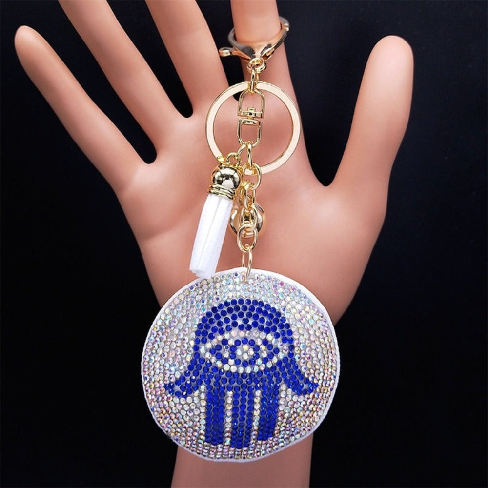 Women's Crystal Keychain Ring